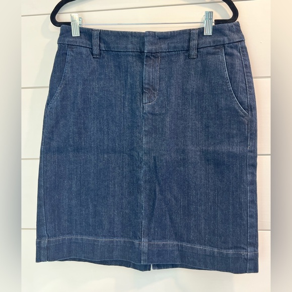Eddie Bauer Indigo Denim Skirt - Picture 1 of 8